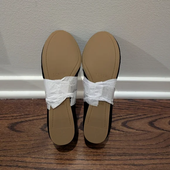 J Crew Factory Anya Suede Ballet Flats in Black 8.5 8H - Picture 3 of 4